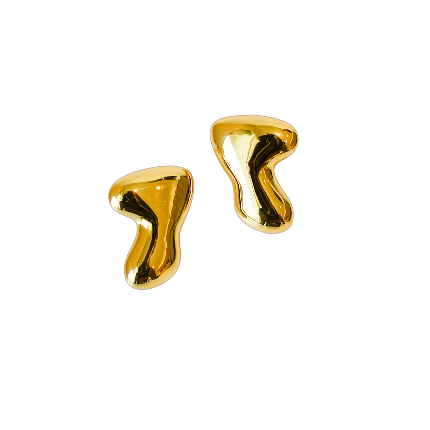 Gold Mini Boomerang Studs