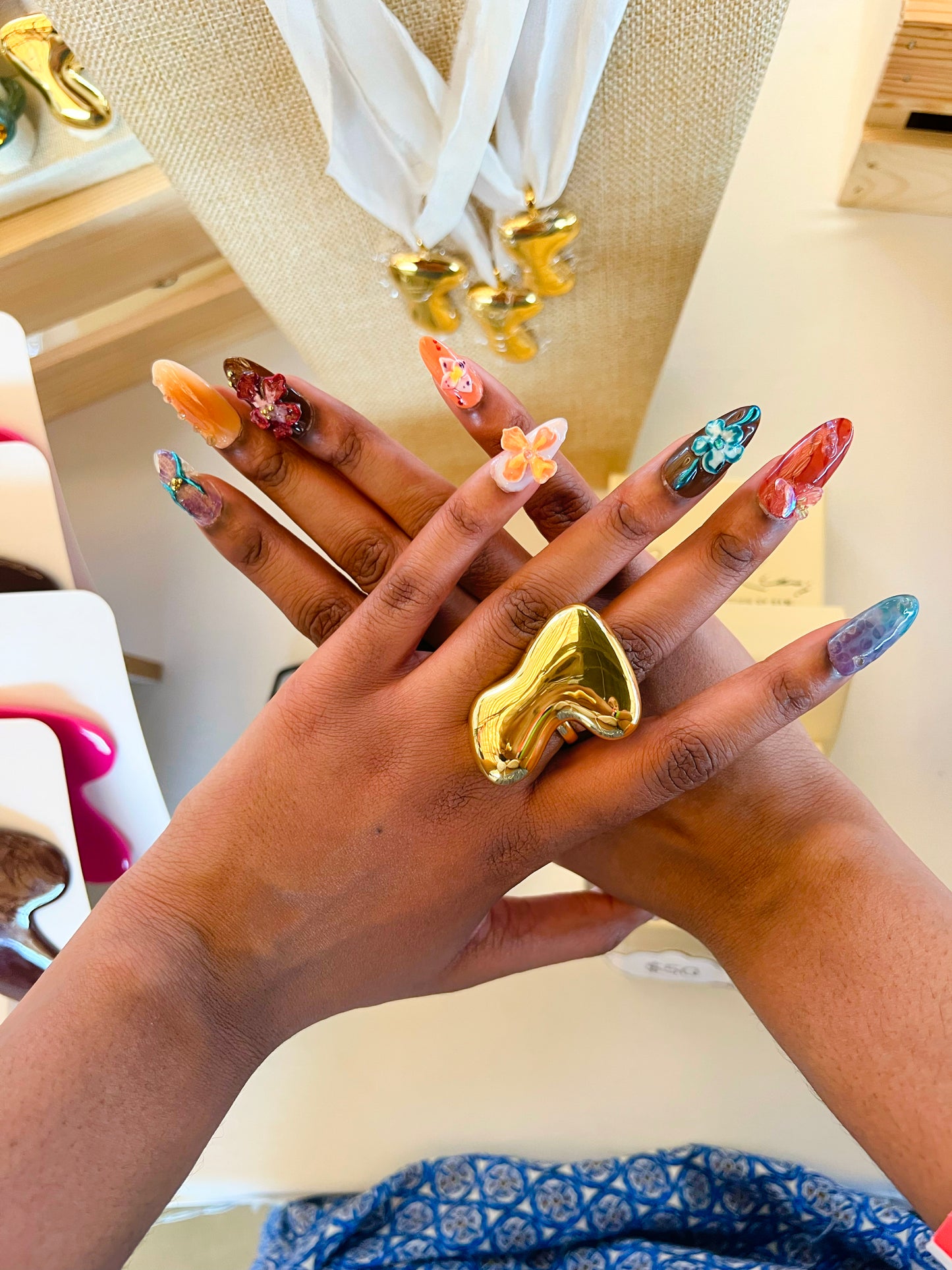 Boomerang Statement Ring