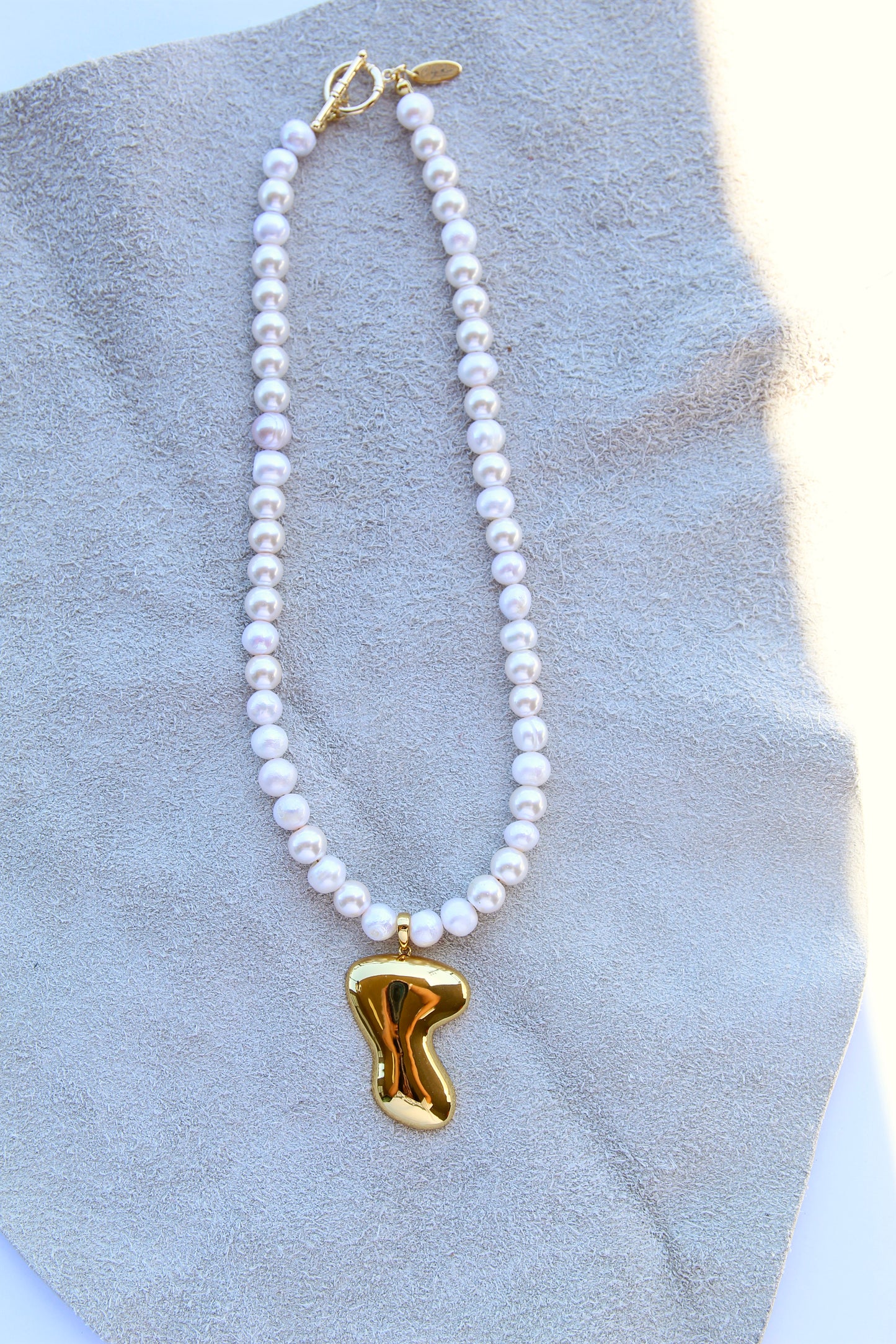 Pearl Boomerang Necklace