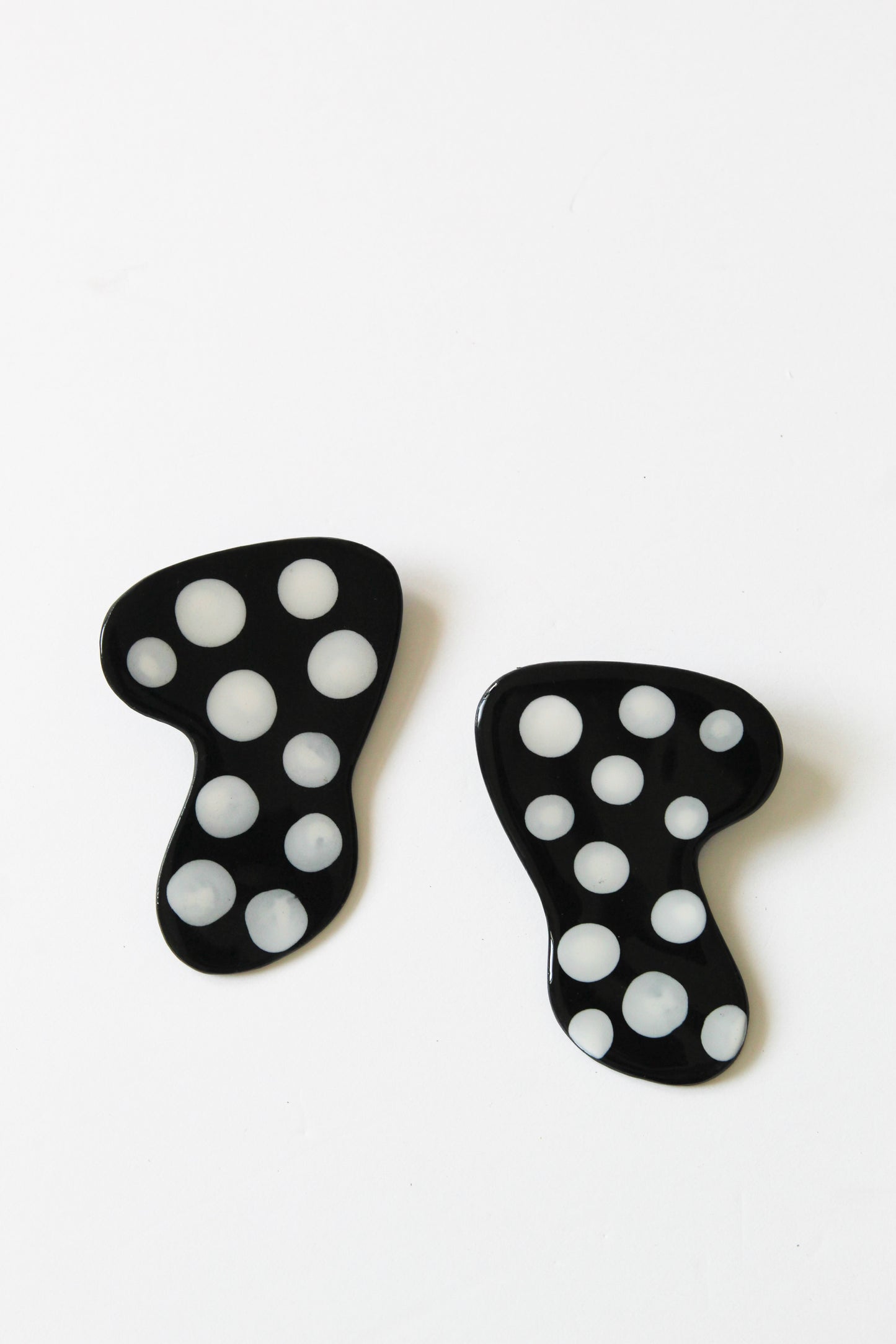 Polka Dot Boomerang Studs
