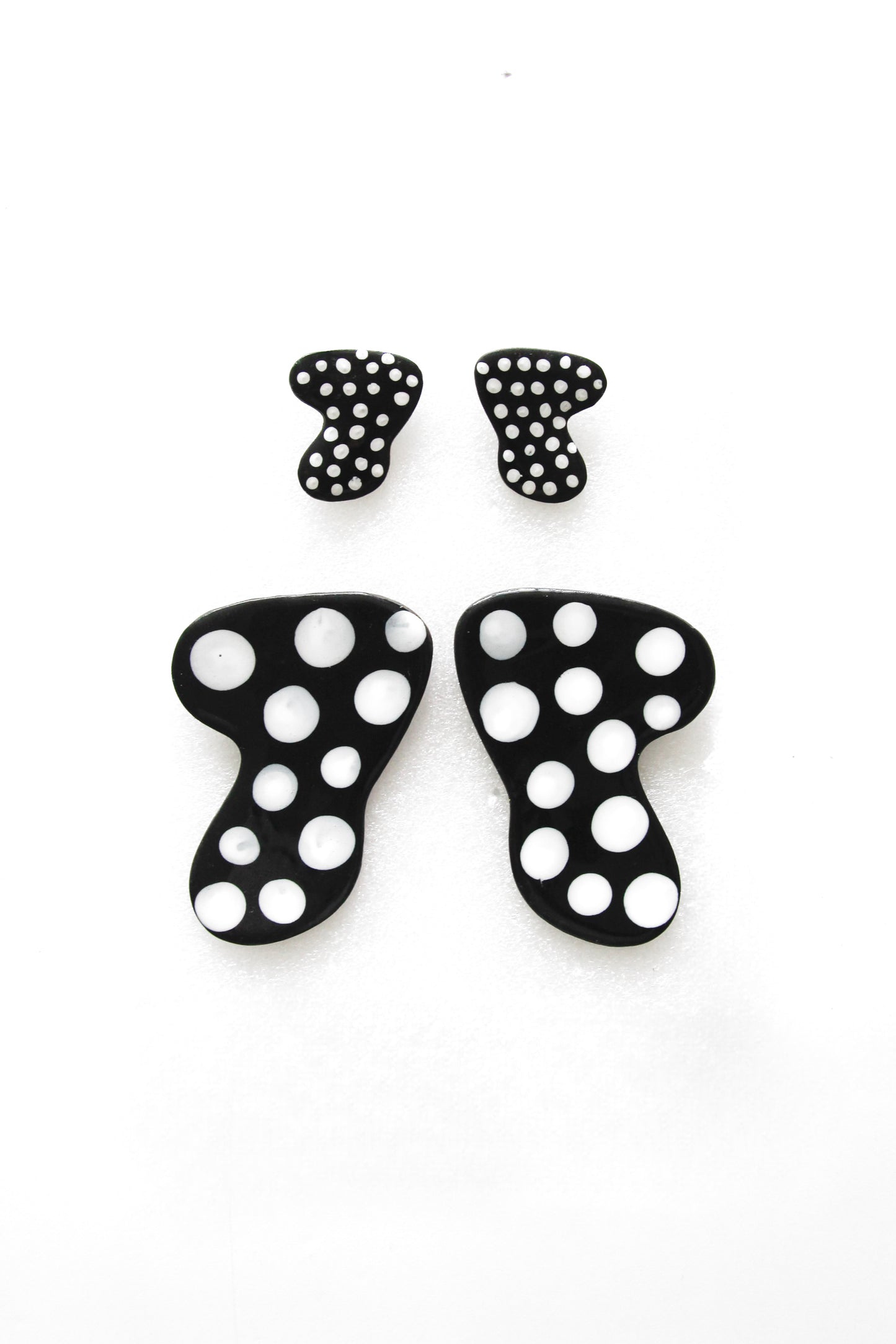 Polka Dot Boomerang Studs