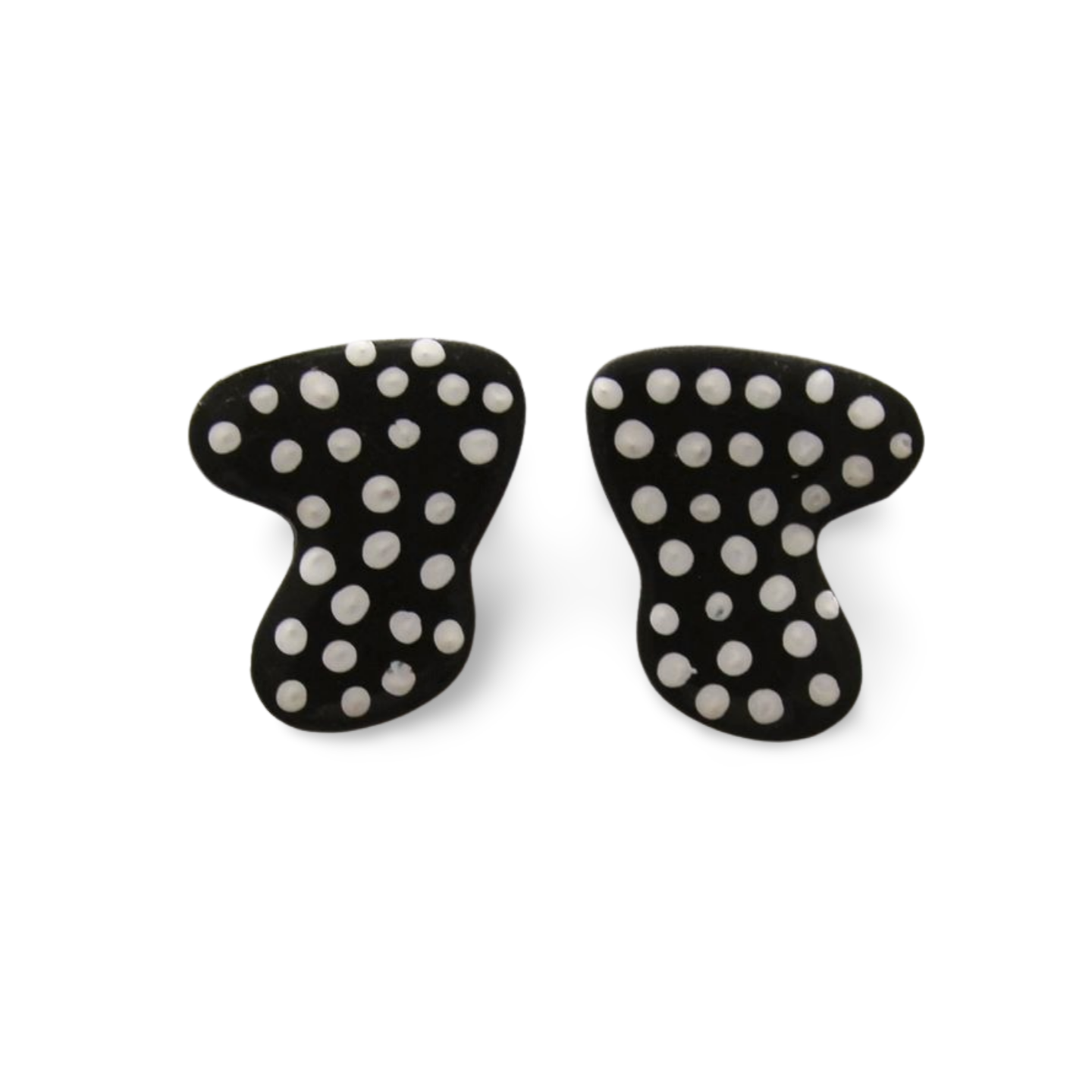 Polka Dot Boomerang Studs