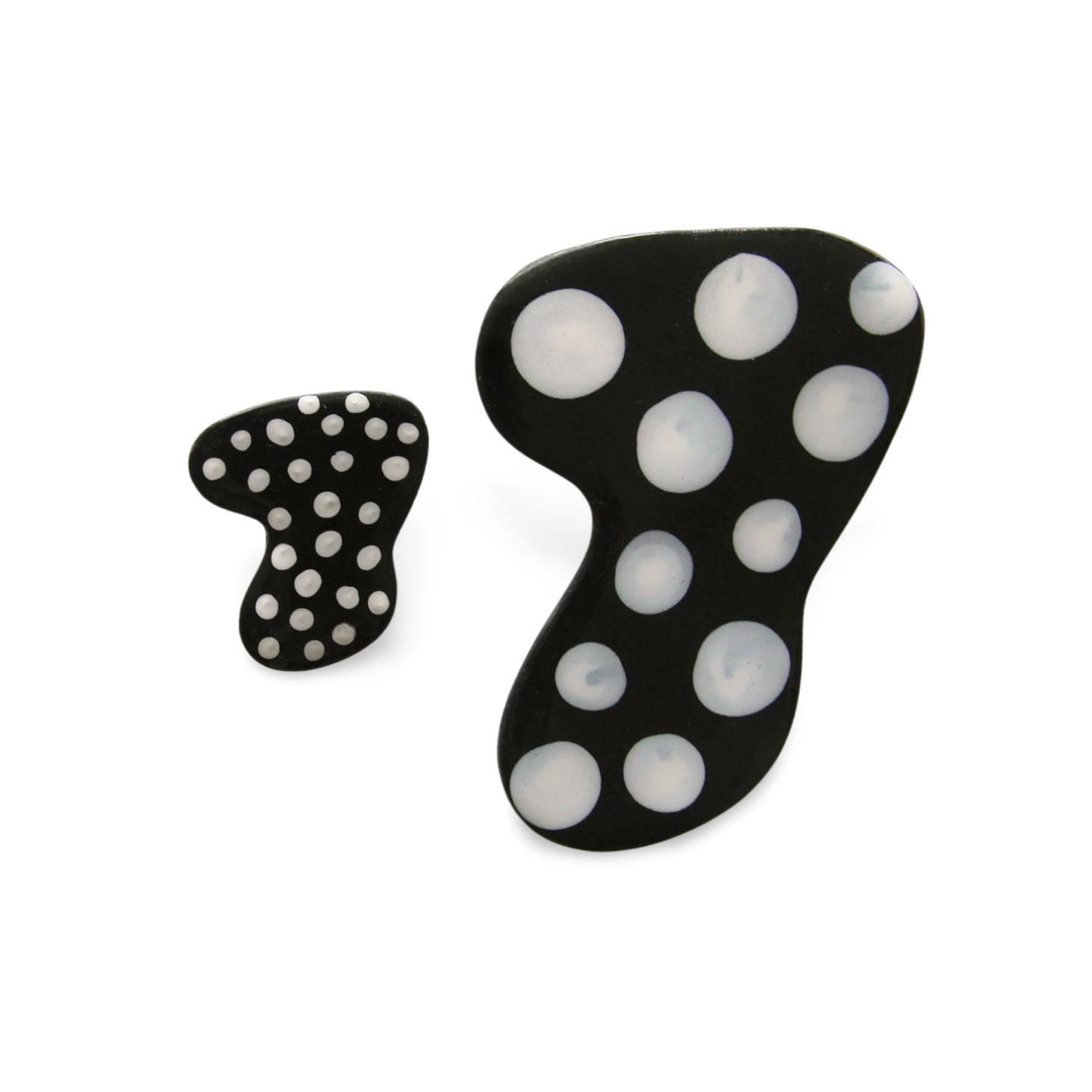 Polka Dot Boomerang Studs