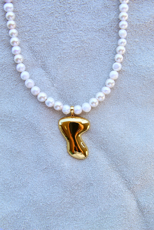 Pearl Boomerang Necklace