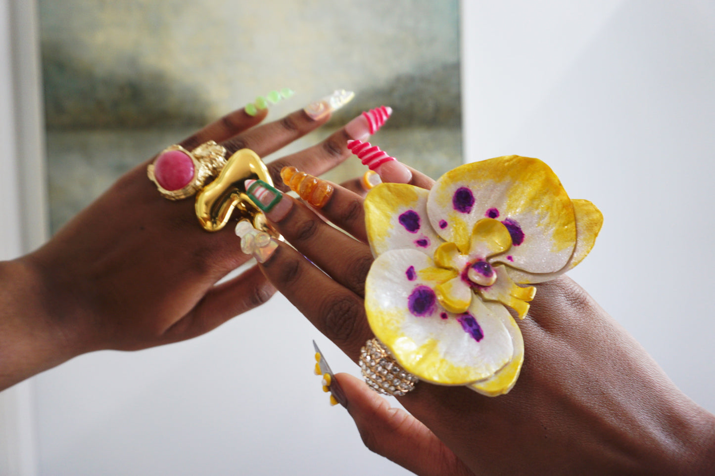 Custom Orchid Ring