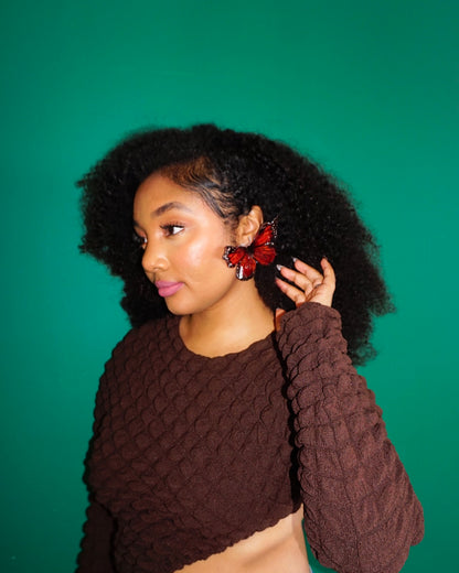 Butterfly Statement Earrings