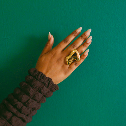 Boomerang Statement Ring
