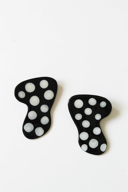 Polka Dot Boomerang Studs