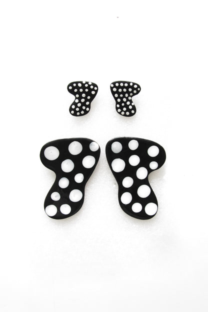 Polka Dot Boomerang Studs