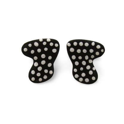 Polka Dot Boomerang Studs