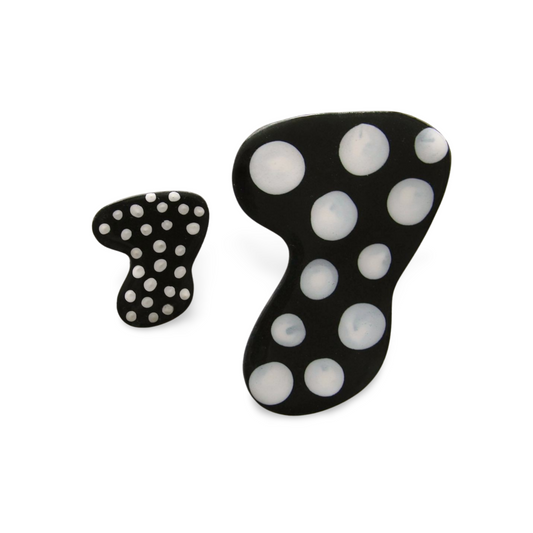Polka Dot Boomerang Studs